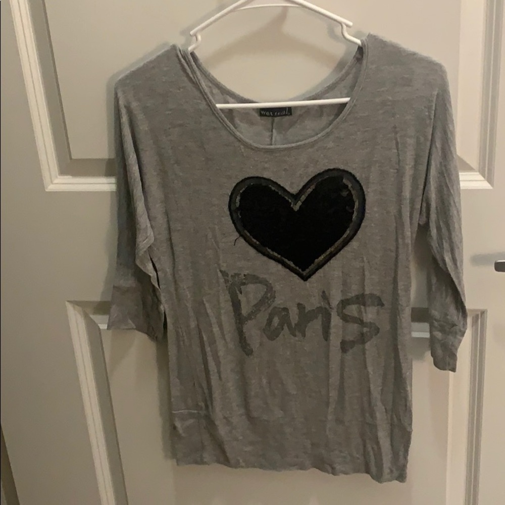 Paris sequined top